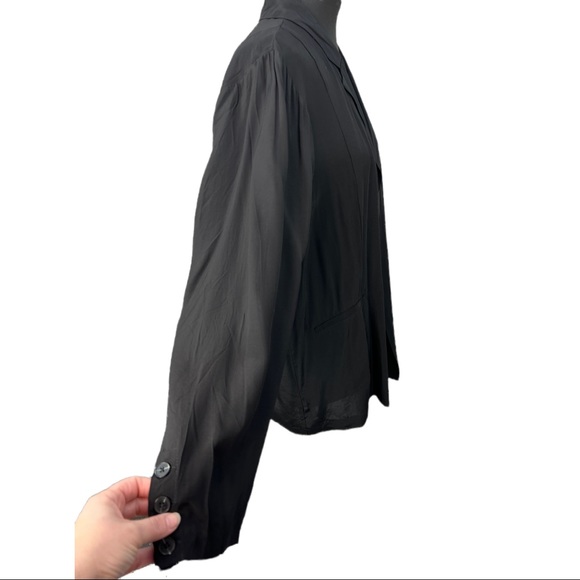 Black TORRID Textured Woven Boyfriend Blazer Size 3/3X - Picture 6 of 13